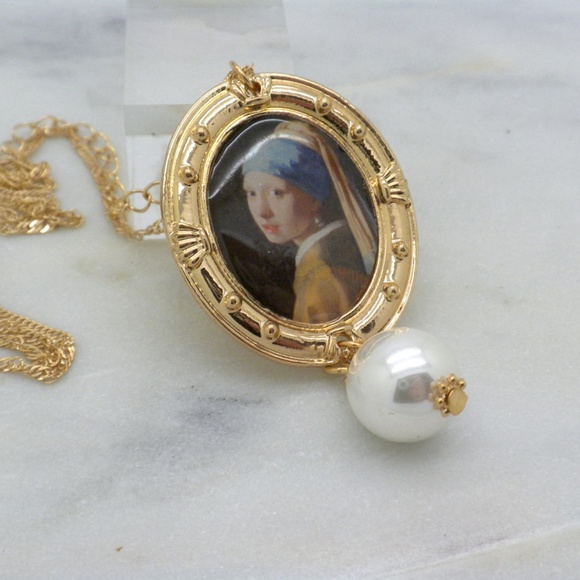 Vermeer Framed Print Necklace - Picture 2 of 2